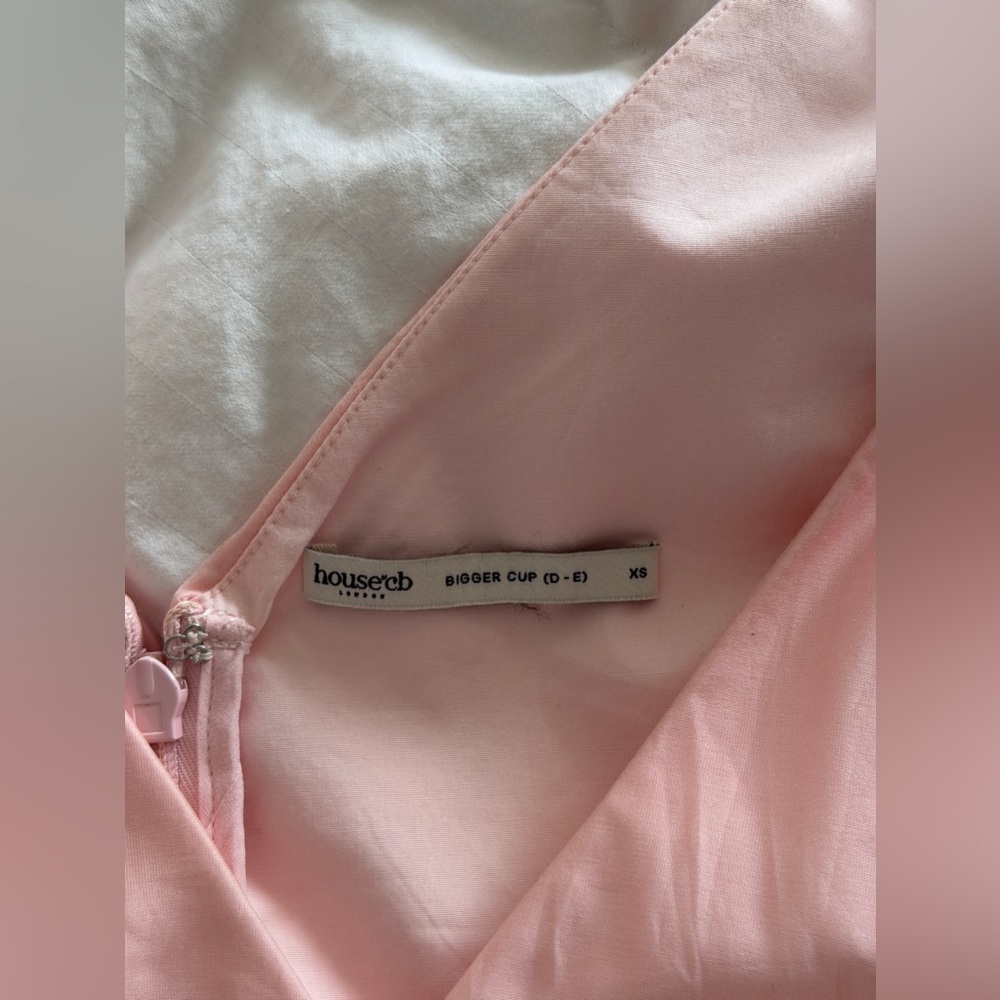 House of CB “Samira” Pink Chiffon Button Dress - Picture 5 of 6